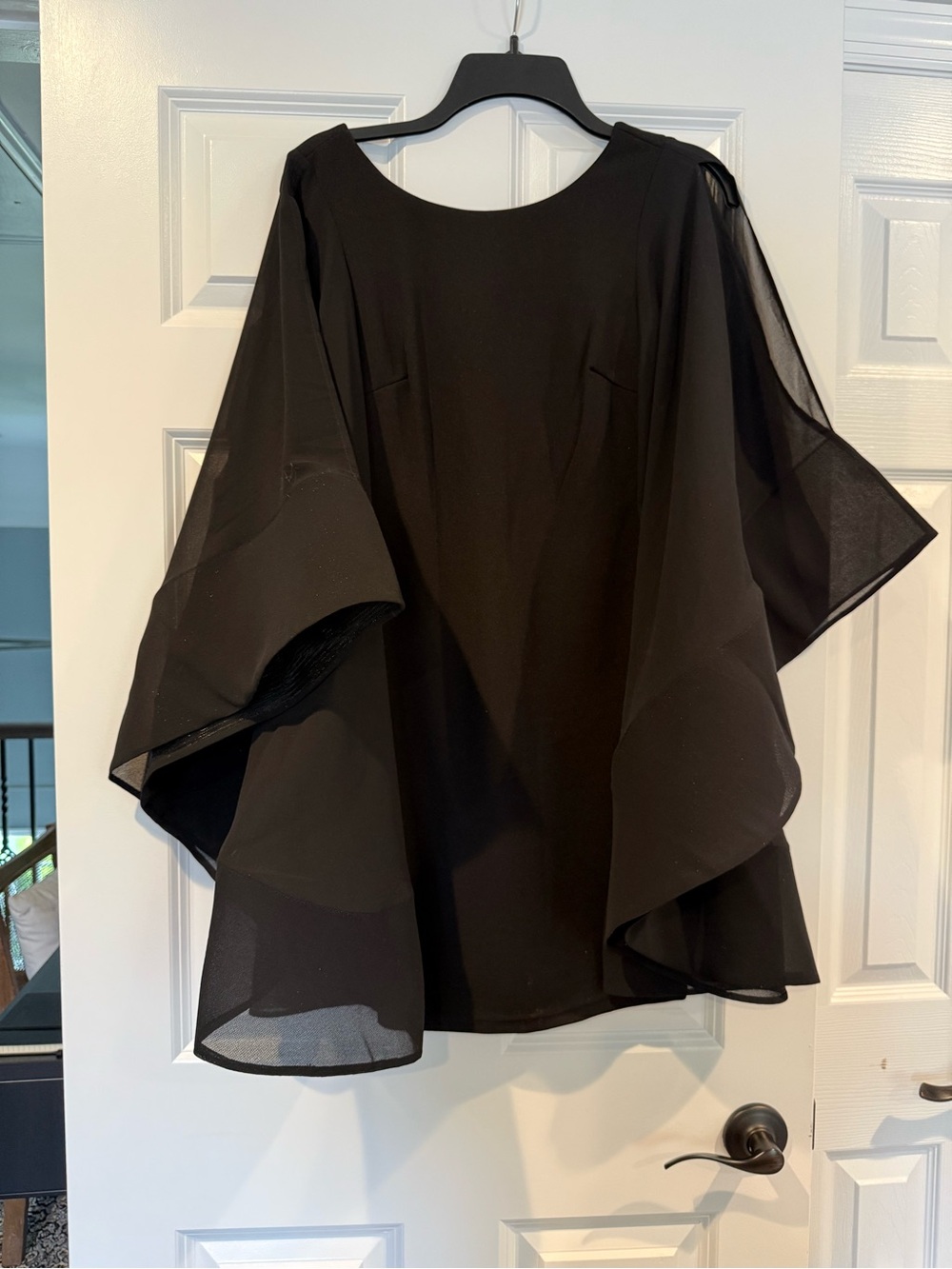 Windsor Bat Wing Black Sleeve Dress